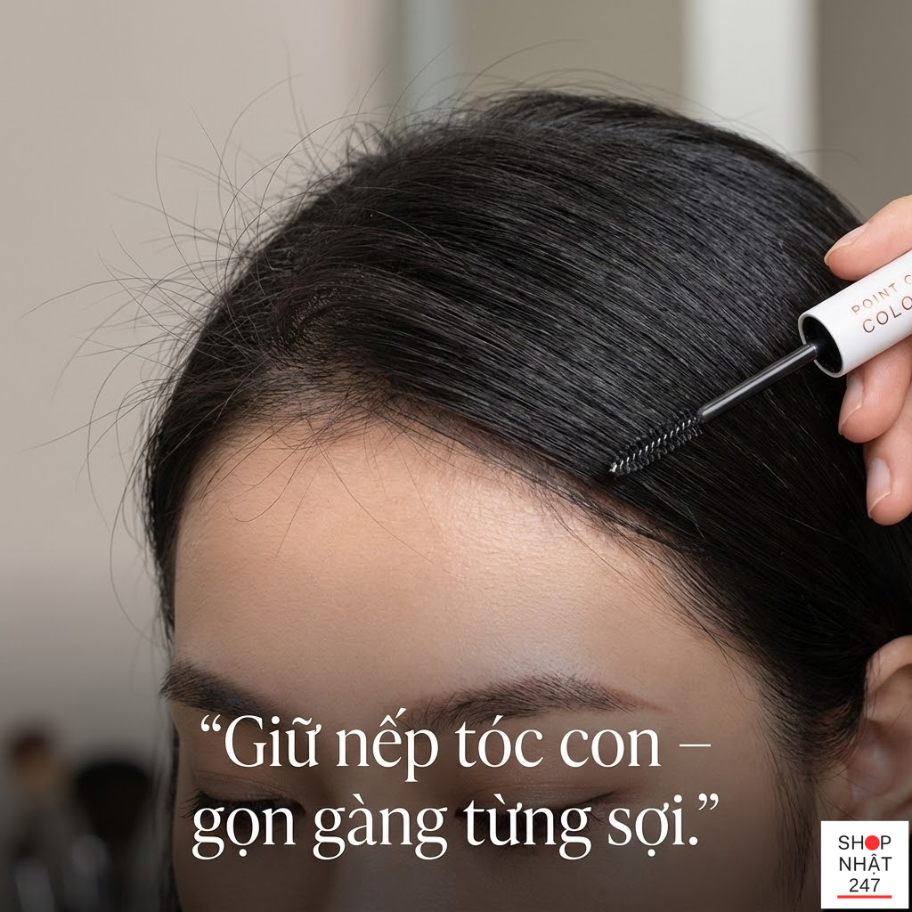 Bí Quyết "Nhuộm Tóc Bên Trong" Tại Nhà: Review Mascara Che Tóc Bạc Cogit Point Care Color Stick 9 Mascara Che Tóc