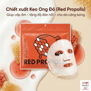 Review mặt nạ dream skin nhật bản: Sự thật về "cơn sốt" keo ong đỏ TEMOGEY 30 miếng 5 Review mặt nạ dream skin nhật bản keo ong đỏ TEMOGEY
