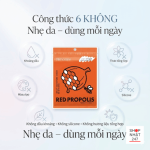Review mặt nạ dream skin nhật bản: Sự thật về "cơn sốt" keo ong đỏ TEMOGEY 30 miếng 6 Thành phần mặt nạ TEMOGEY Red Propolis Nhật Bản