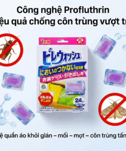 Alternative view of Viên chống côn trùng Nhật Bản không mùi: Giải pháp bảo vệ tủ đồ thông minh
