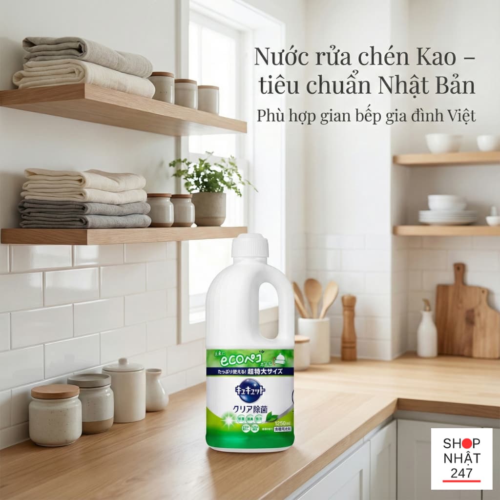 cách rửa bát nhanh và sạch khuẩn với sản phẩm Nhật Bản