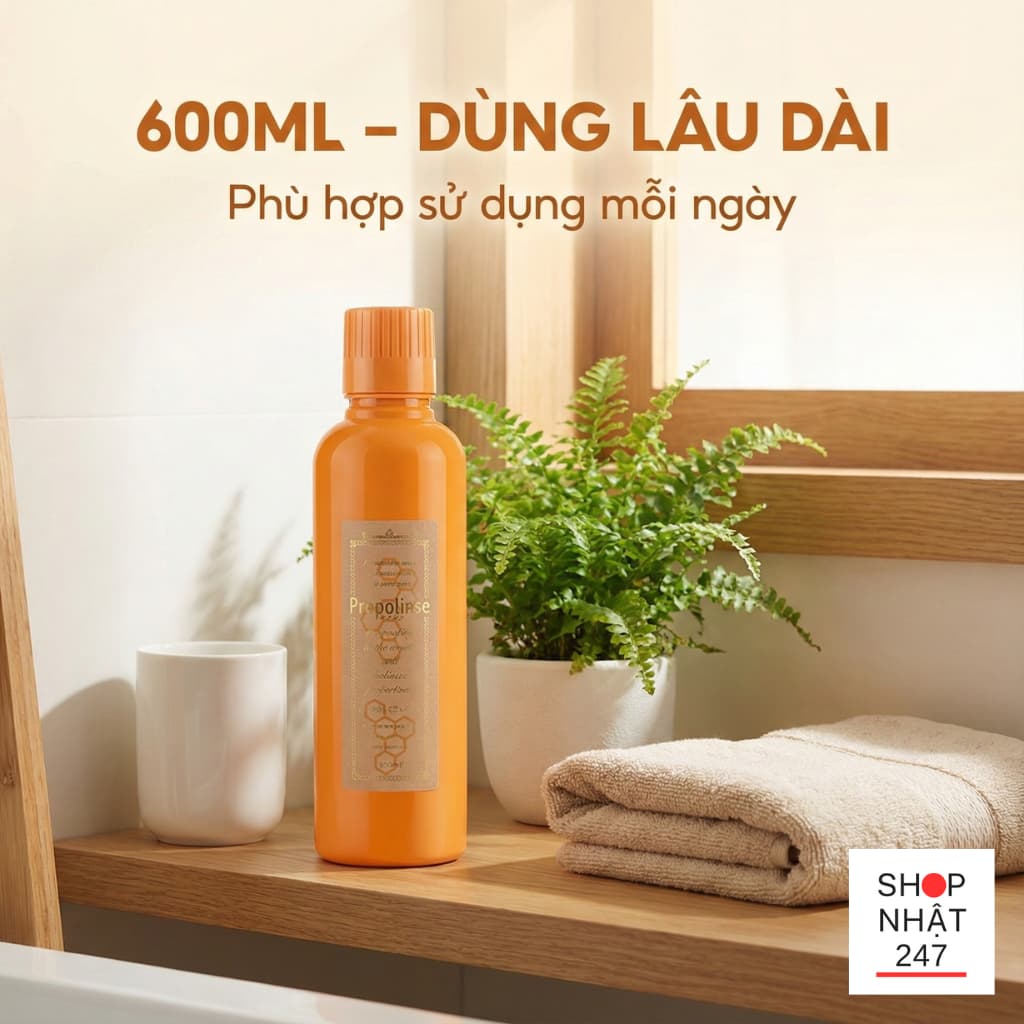 Review Nước Súc Miệng Propolinse Dental Whitening: Bí Quyết Chăm Sóc Răng Miệng Trắng Sáng Chuẩn Nhật 8 chỉ dùng để ngậm và súc trong khoang miệng
