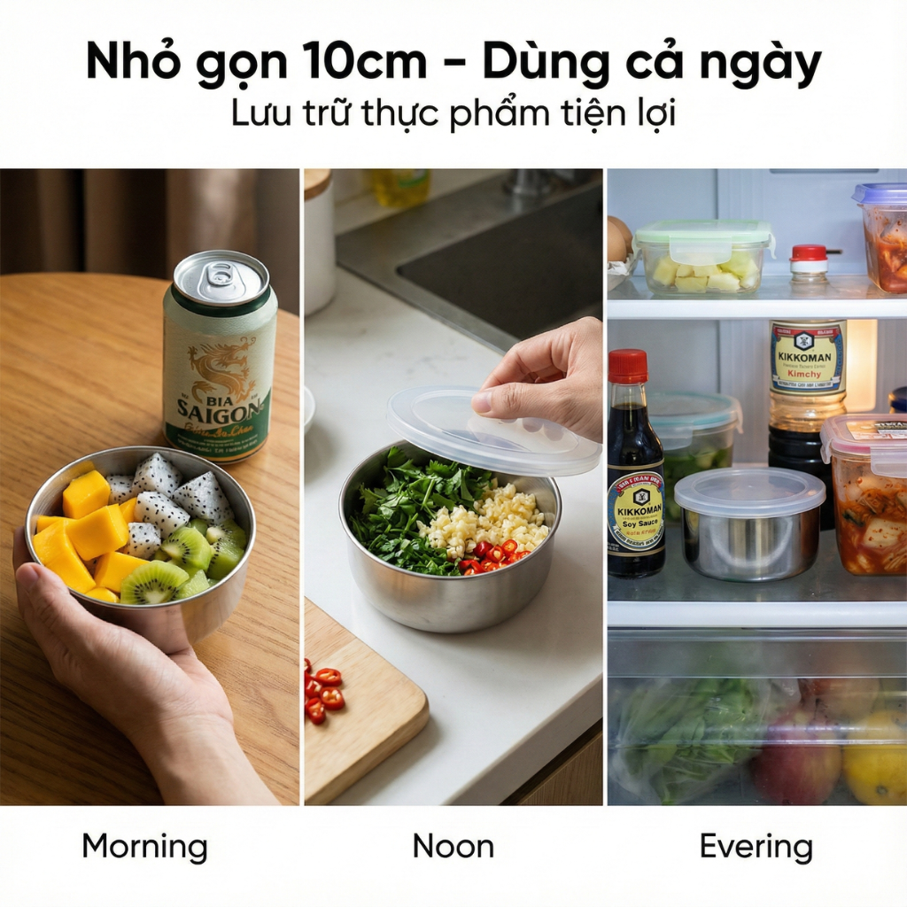 Hộp đựng thực phẩm an toàn Echo Kinzoku 10cm có thực sự phù hợp cho gian bếp hiện đại? 6 hộp đựng thực phẩm an toàn Echo Kinzoku Nhật Bản