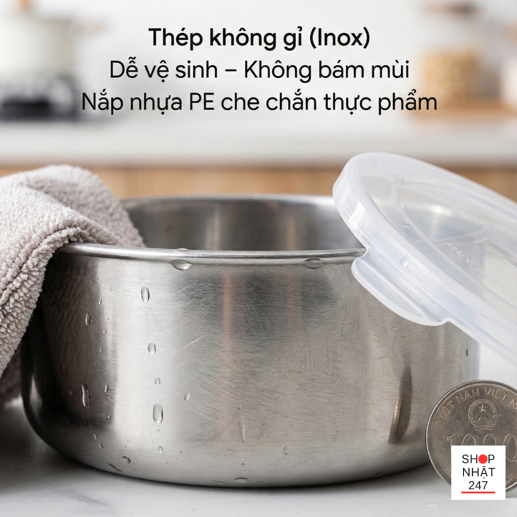 Hộp đựng thực phẩm an toàn Echo Kinzoku 10cm có thực sự phù hợp cho gian bếp hiện đại? 7 hộp đựng thực phẩm an toàn Echo Kinzoku Nhật Bản