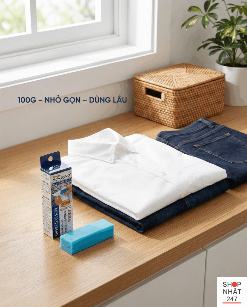 Review thanh tẩy Super Clean Soap: "Cứu tinh" cho cổ áo sơ mi trắng tinh tươm nhàn tênh 8 nguon goc nhat ban