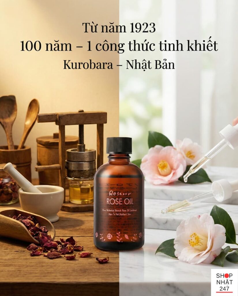 Trải nghiệm dầu hoa trà Kurobara thực tế