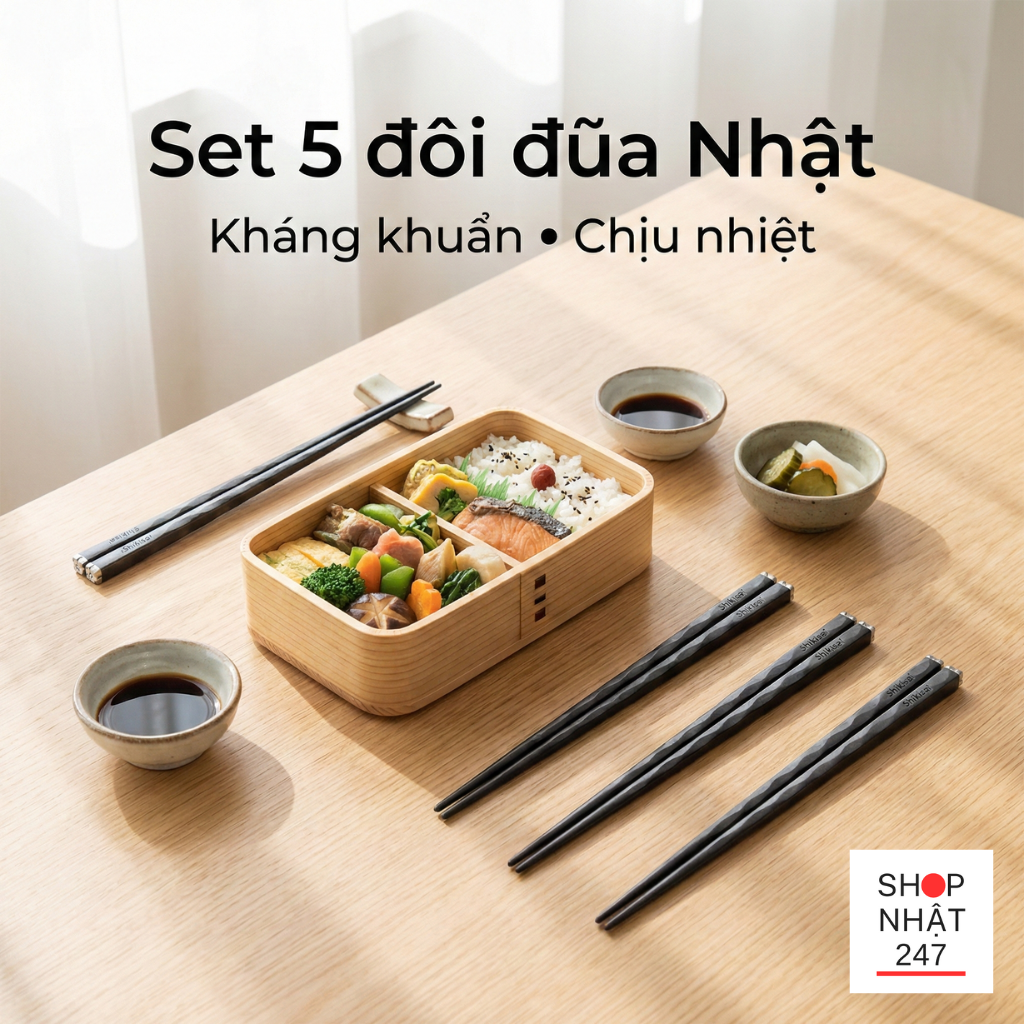 Review Đũa Nhật Shikisai Hoa Đào: "Khắc Tinh" Của Nấm Mốc Và Đồ Ăn Trơn Trượt? 4 4904881211073