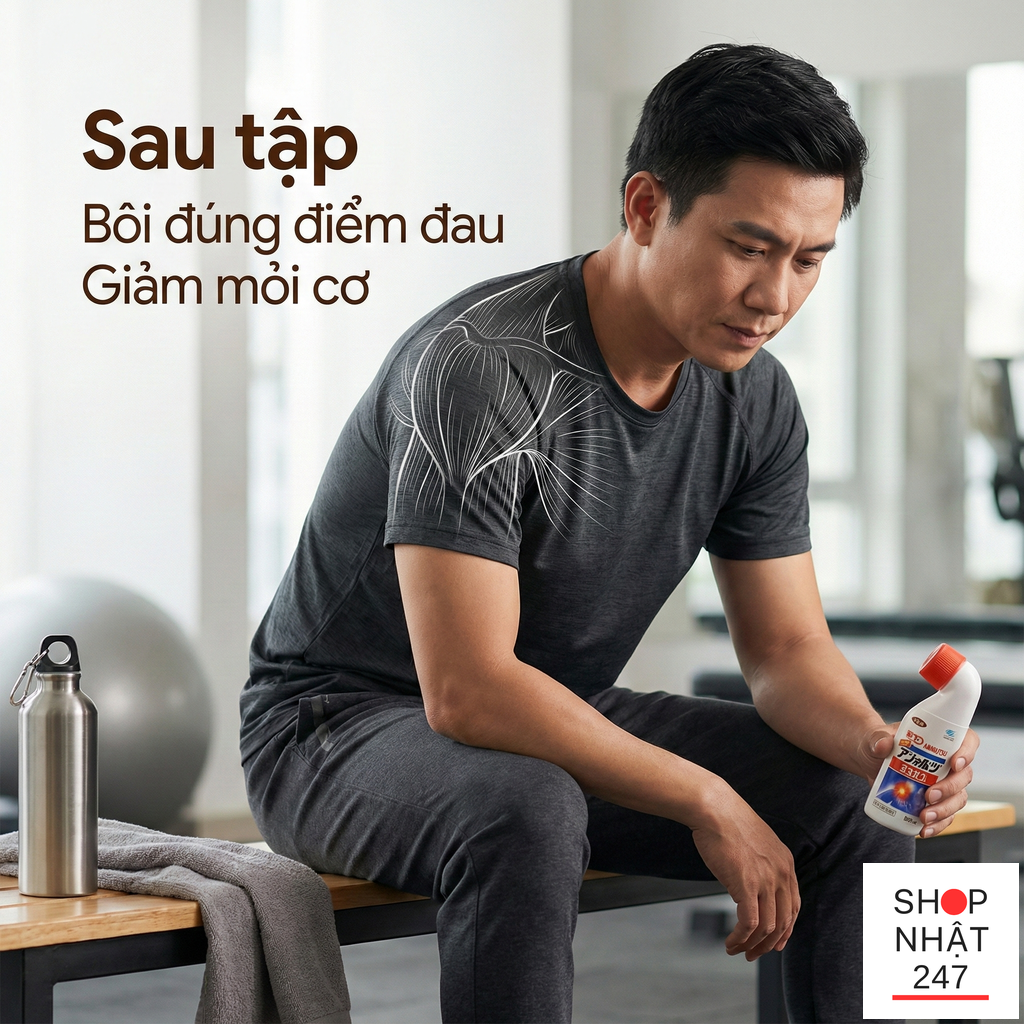 Review dầu xoa bóp của Nhật Bản Ammeltz Yoko Yoko: "Cứu tinh" cho vai gáy và đau nhức cơ 7 Cach su dung dau nong Nhat Ban de dat hieu qua tot nhat