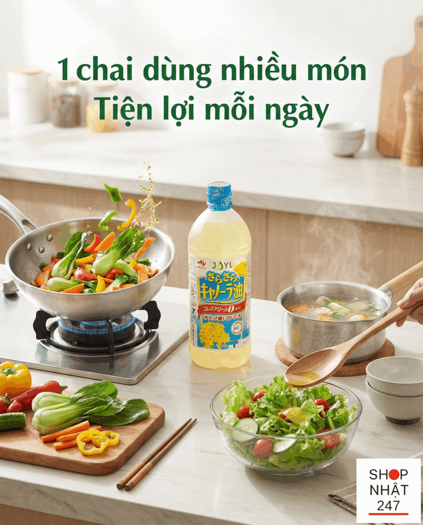 Dau an hoa cai Nhat Ajinomoto chai 1000g chinh hang