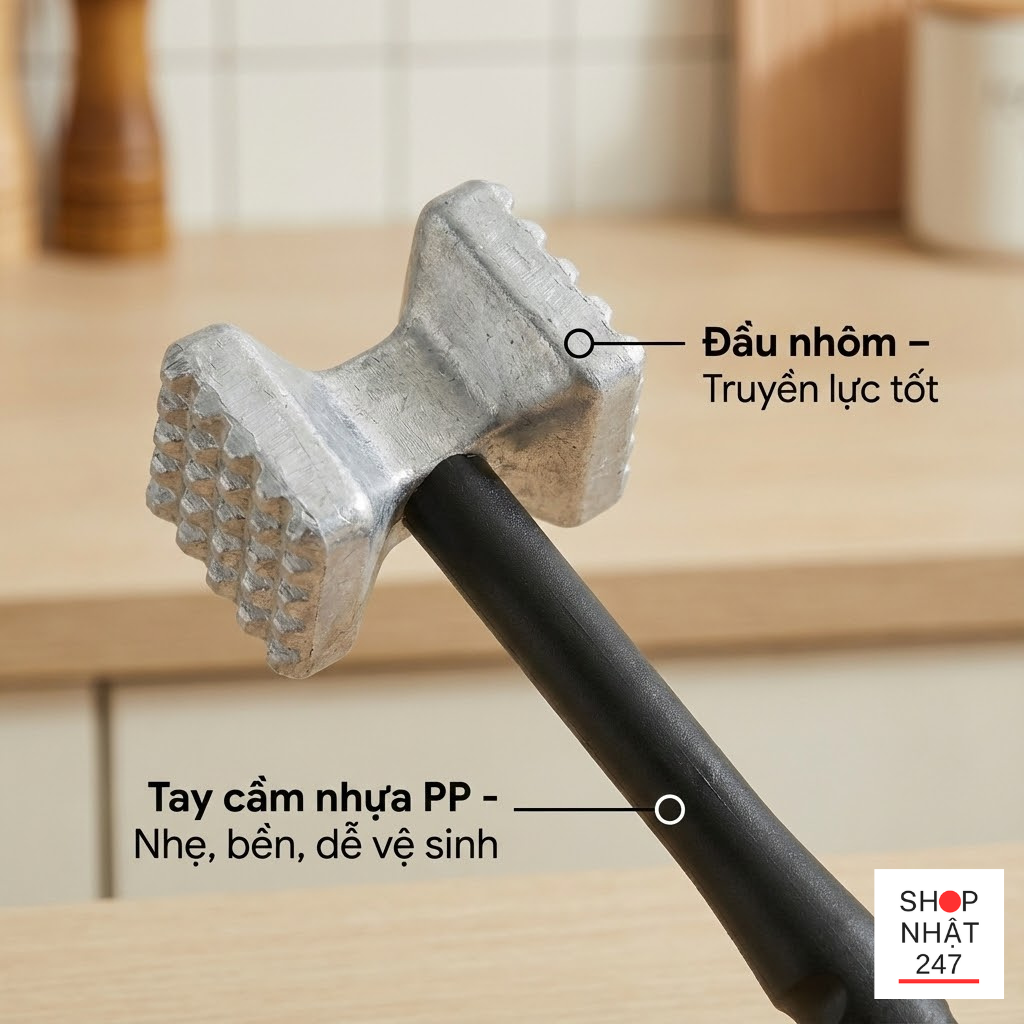 Dung cu dap toi va lam mem thit Echo Metal Nhat Ban