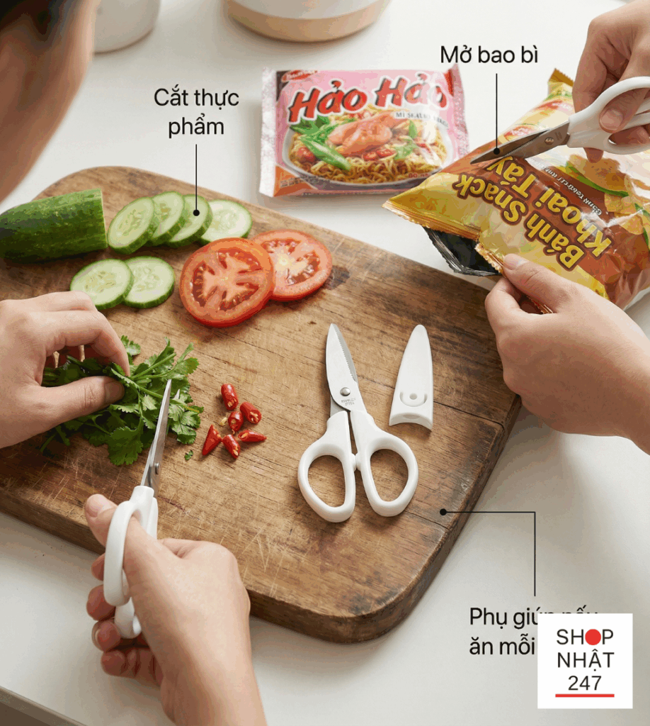 Review Kéo Nhà Bếp Nhật Bản Echo Metal: "Bảo Bối" Giúp Bé Tập Nấu Ăn An Toàn 5 Keo Nhat Ban Echo Metal cho be