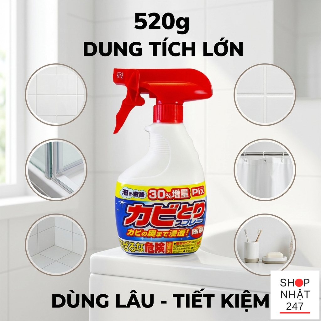 Ket qua sau khi tay rua nha tam bang Pix Nhat Ban