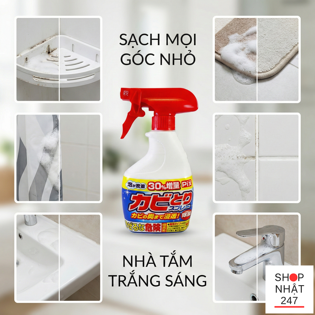 Xit tay rua nha tam Pix Nhat Ban 520g chinh hang