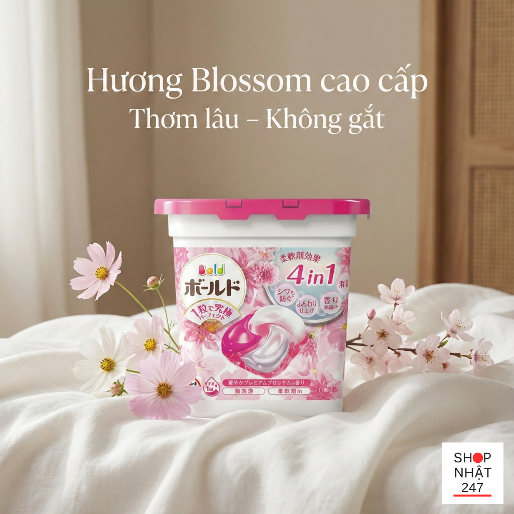 Review Viên Giặt Xả Nhật Bản Bold Gel Ball 4D: Bí Quyết Giặt Giũ "Nhàn Tênh" Cho Người Bận Rộn 5 gia vien giat xa Nhat