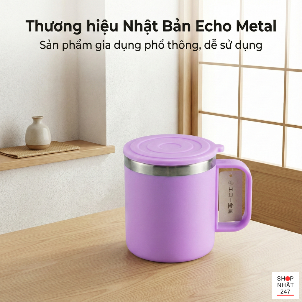Review ly inox giữ nhiệt của Nhật Echo Metal: Bạn đồng hành "nhỏ mà có võ" cho dân văn phòng 4 ly inox giu nhiet cua Nhat