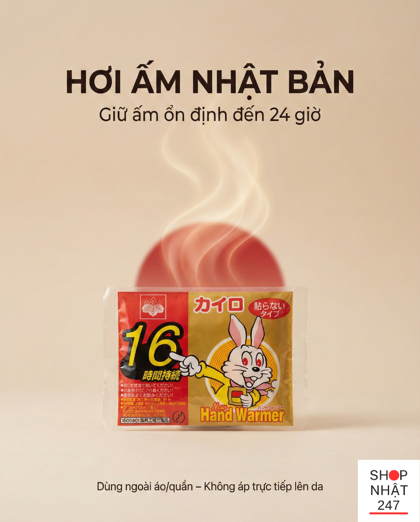 mieng dan giu nhiet Nhat Ban Kairo chinh hang