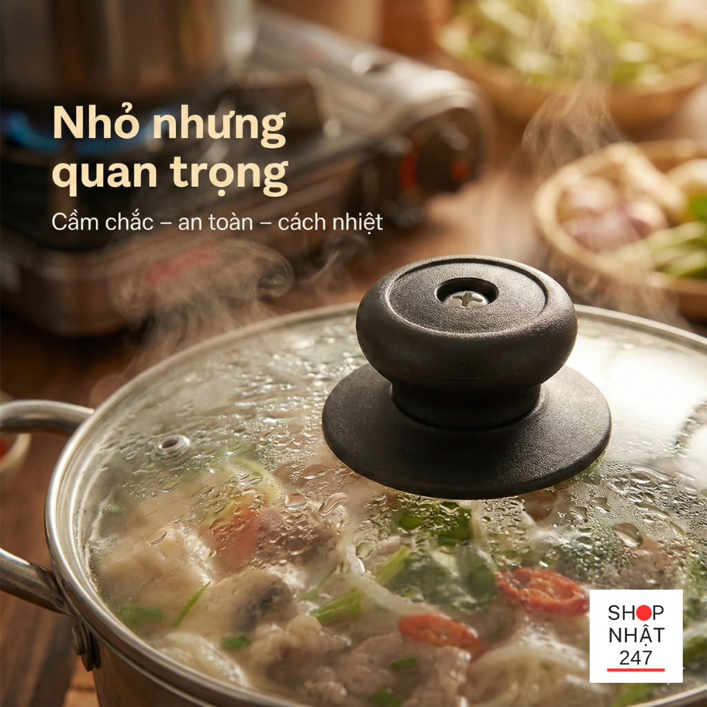 num nap noi Echo Metal thay the cho nap noi kinh