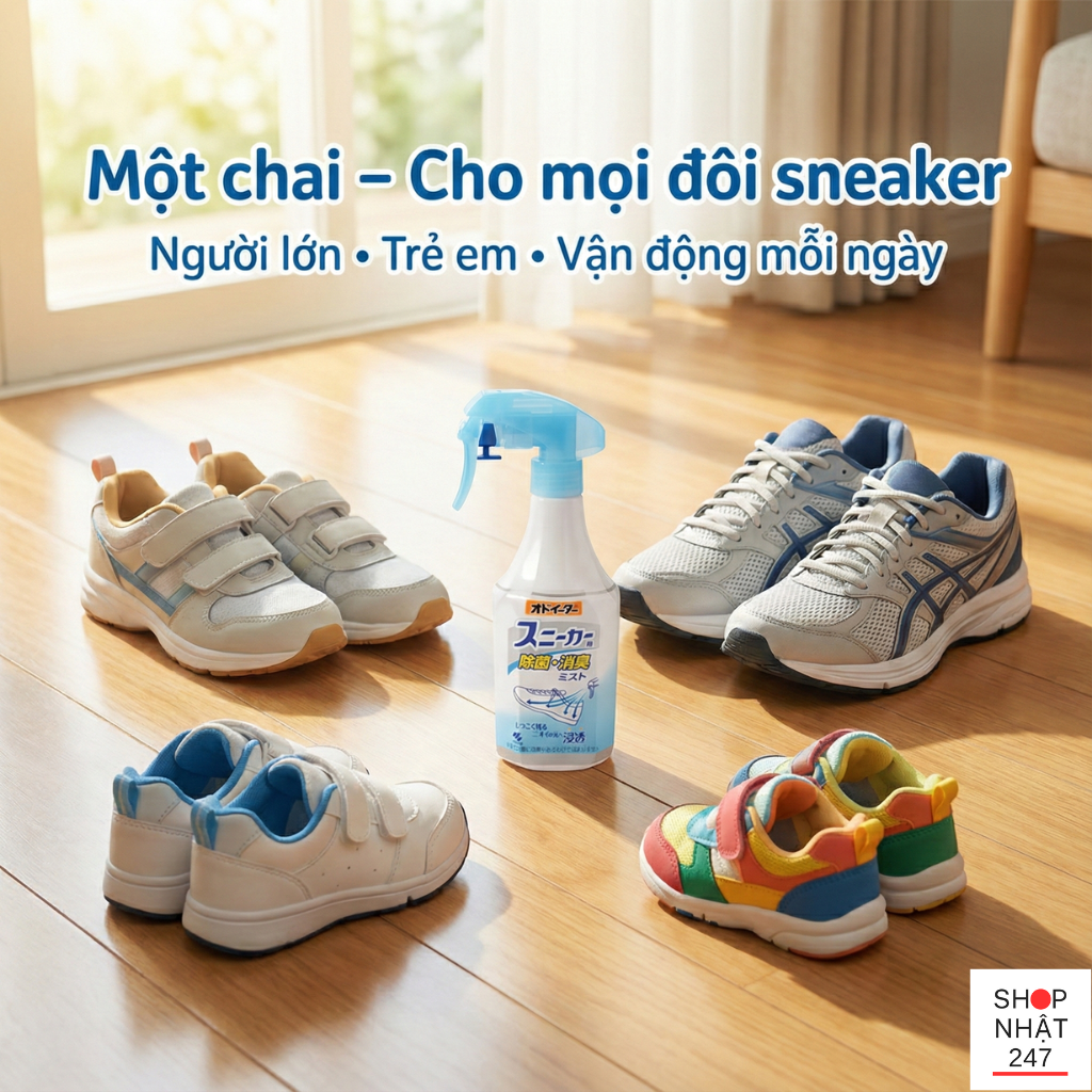 Xịt khử mùi giày Odoeater của Nhật có thật sự hiệu quả? Review chân thực sau khi tìm hiểu kỹ 5 tu dung giay khu mui