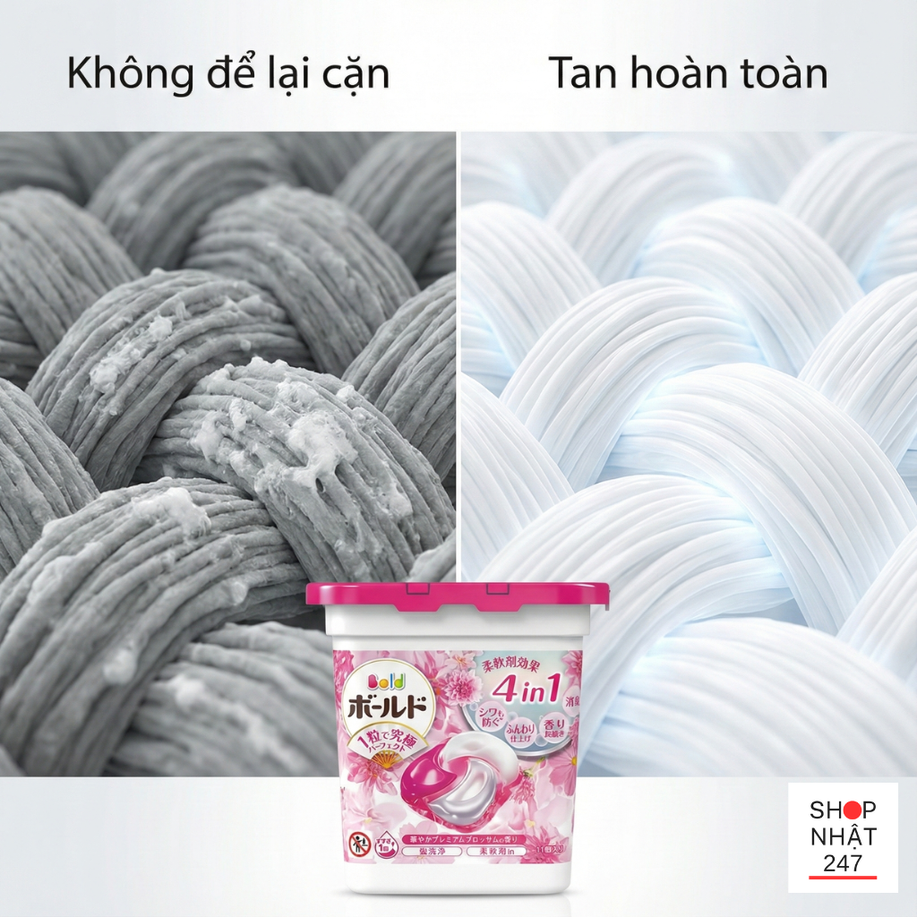 Review Viên Giặt Xả Nhật Bản Bold Gel Ball 4D: Bí Quyết Giặt Giũ "Nhàn Tênh" Cho Người Bận Rộn 9 vien giat xa co tot khong bold nhat ban