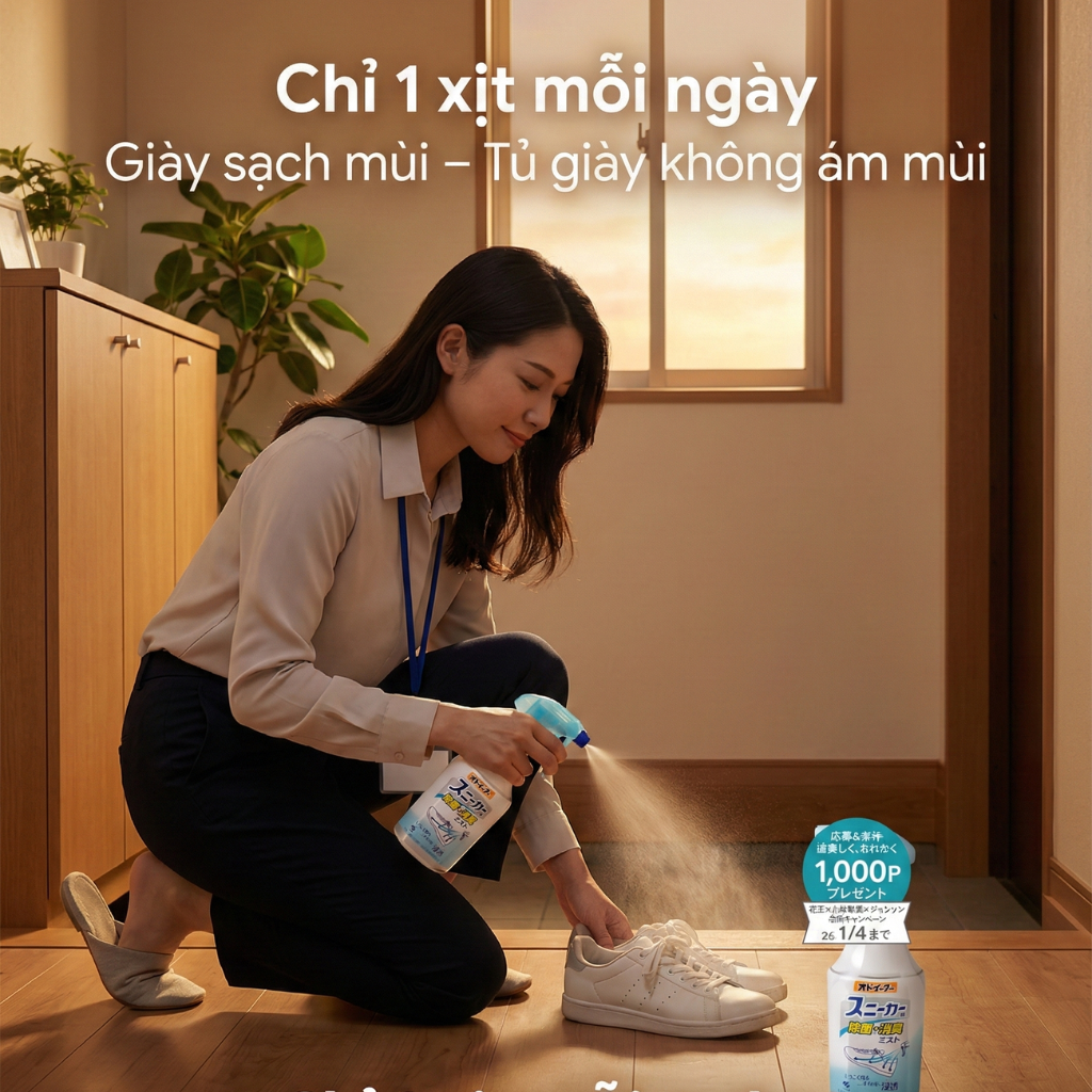 Xịt khử mùi giày Odoeater của Nhật có thật sự hiệu quả? Review chân thực sau khi tìm hiểu kỹ 8 xit khu mui giay dung hang ngay